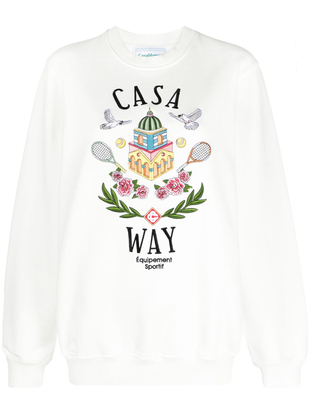 Casablanca Casa Way printed white sweatshirt