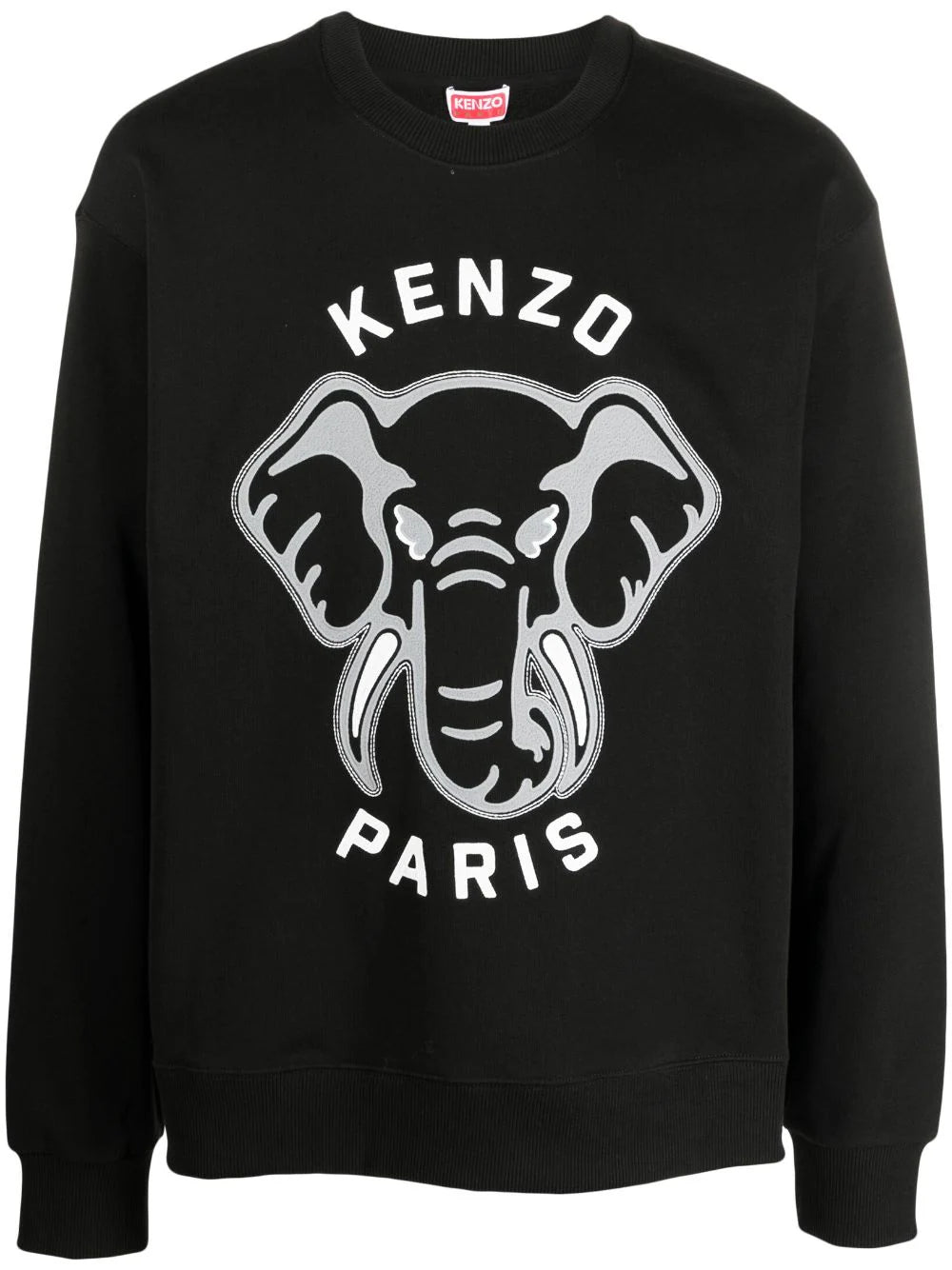 Elephant 'Varsity Jungle' black sweatshirt