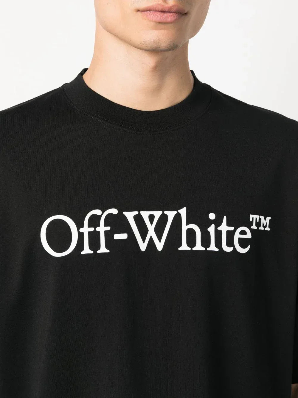 Off-White Bookish logo-print cotton oversized T-shirt