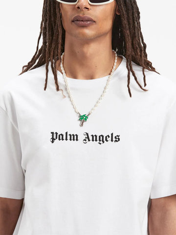 Palm Angels logo-print crew-neck Oversized T-shirt
