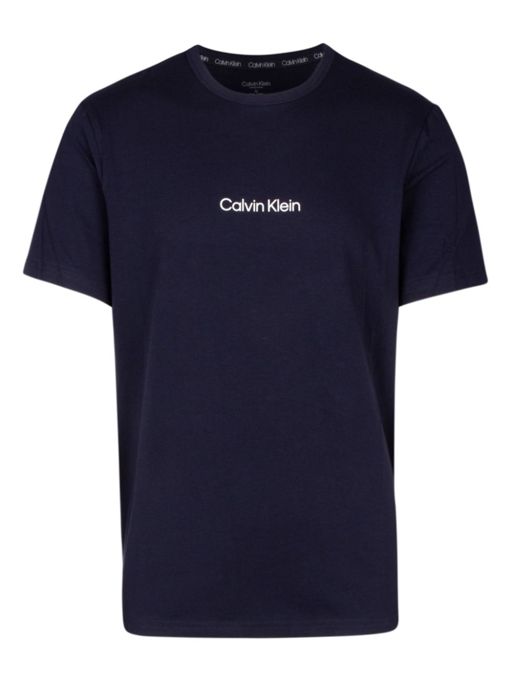 Iconic bold logo-print navy T-shirt