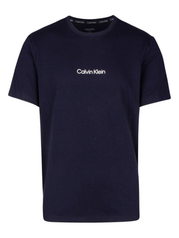 Iconic bold logo-print navy T-shirt