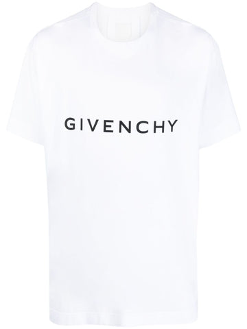 Signature Logo Archetype drop-shoulder T-shirt White