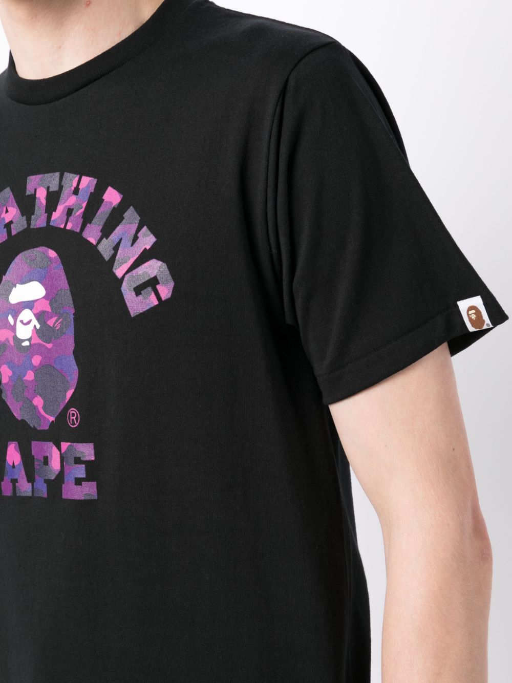 AAPE Color Camo cotton black T-shirt
