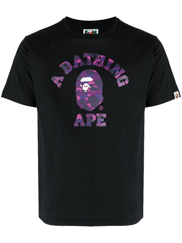 AAPE Color Camo cotton black T-shirt