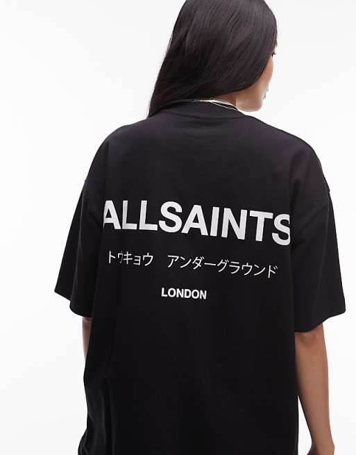 Underground oversized t-shirt in black