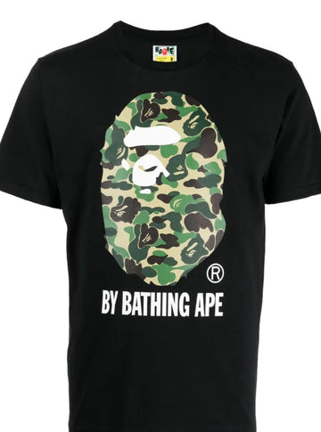 AAPE Graphic-print black cotton T-shirt