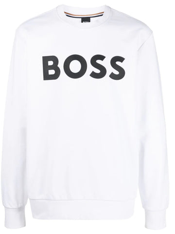 BOSS print-logo cotton sweatshirt