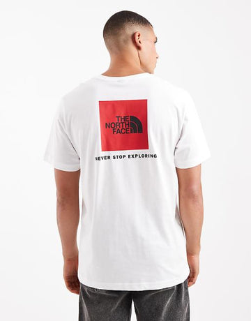 The North Face Redbox backprint t-shirt in white