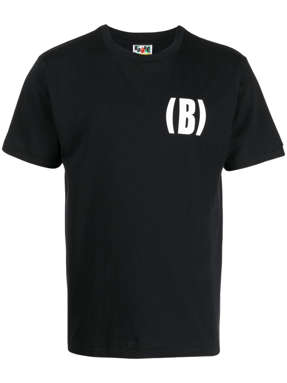 A BATHING APE® logo-print black T-shirt