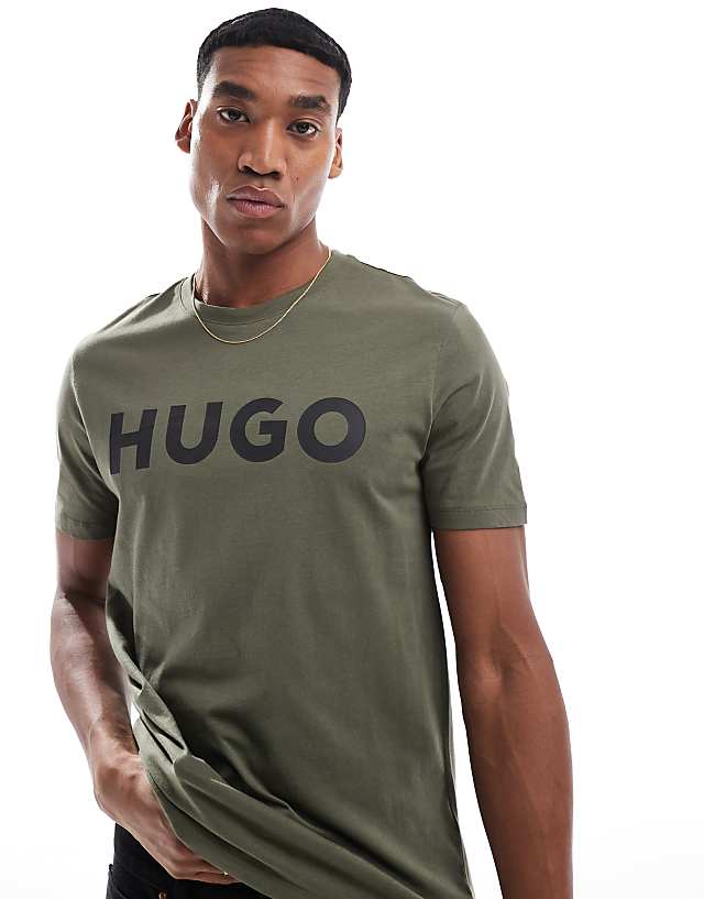 HUGO Red dulivio t-shirt in Olive