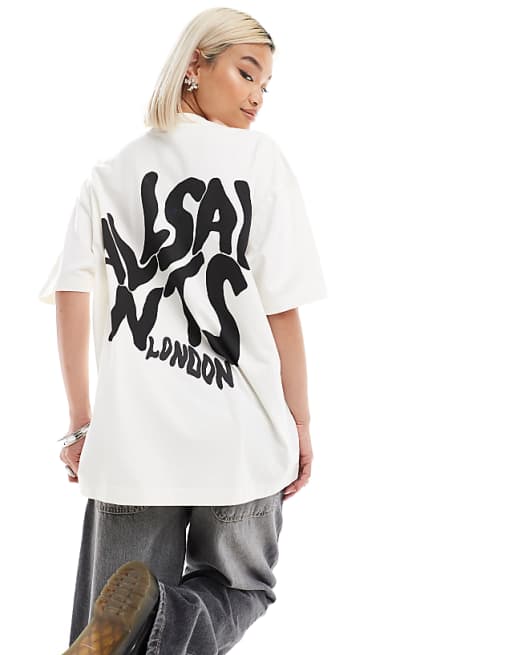 Orlando back print oversized t-shirt in white