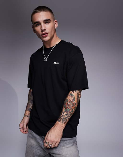 Unique Te_surfaceshort logo back print oversized t-shirt