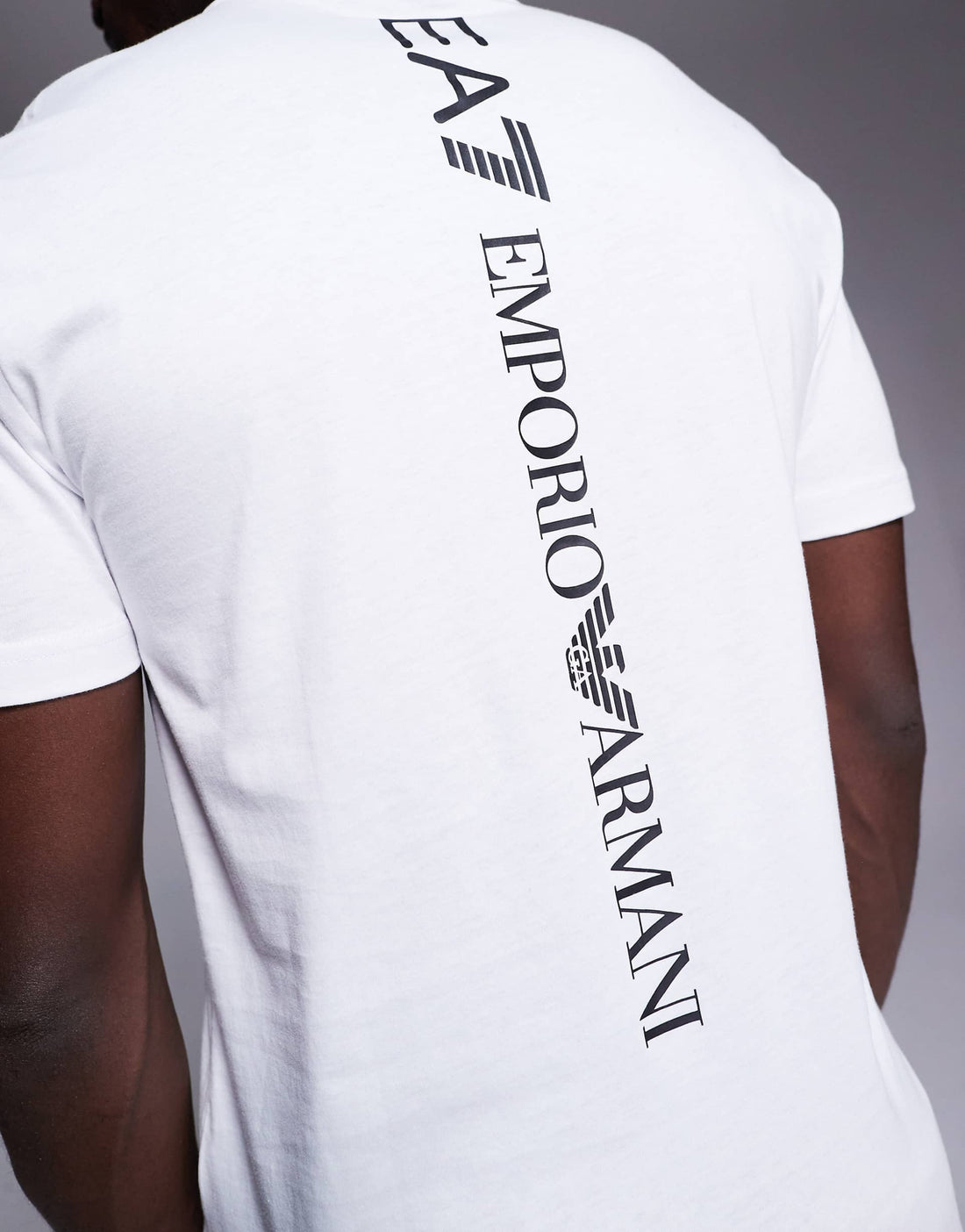 EA7 crew neck logo t-shirt white