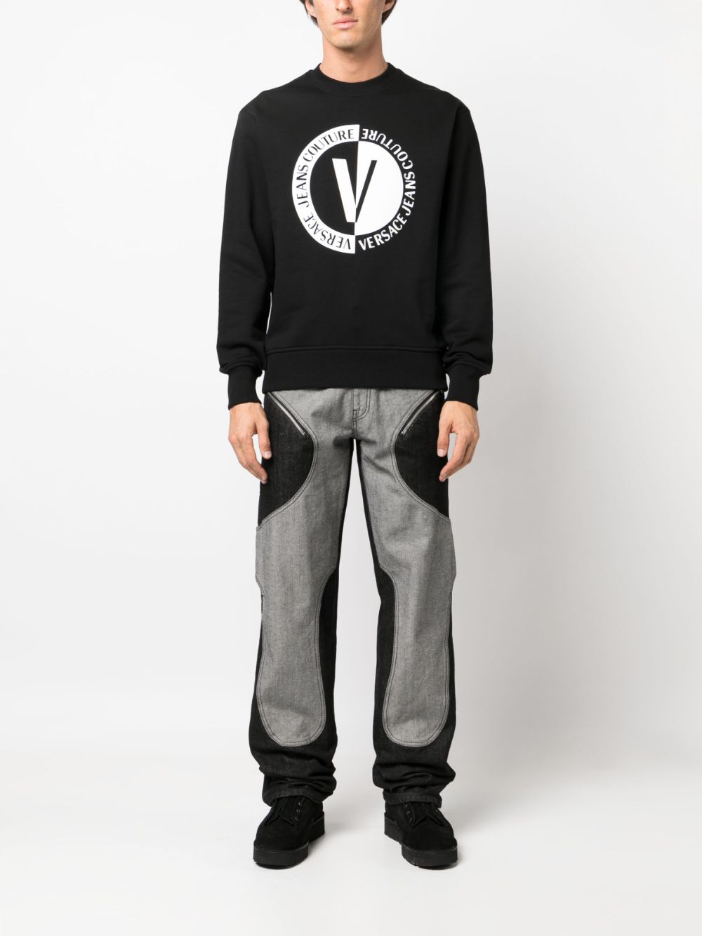 Brand's logo-print Black sweatshirt