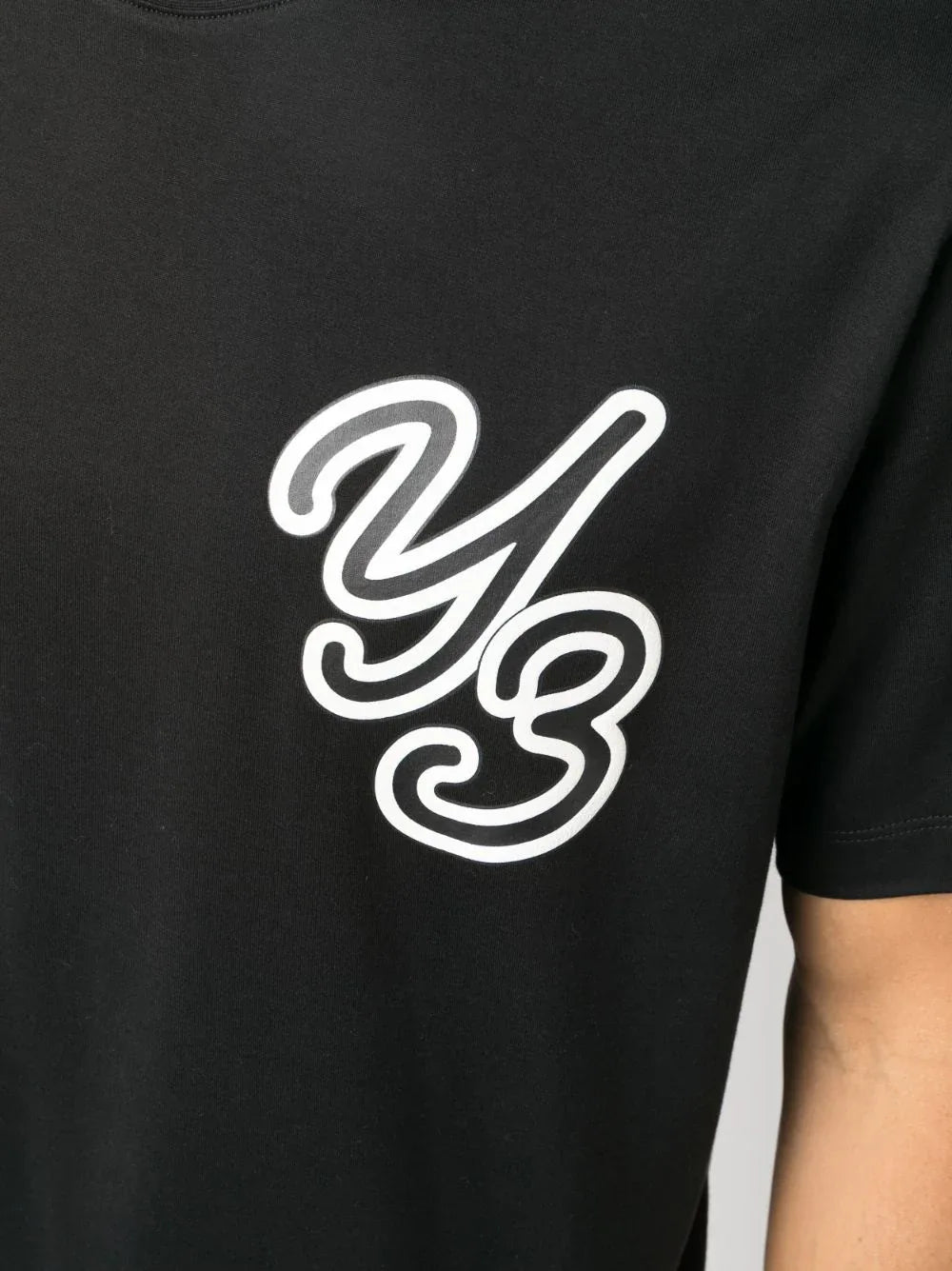 Y-3 GFX S/S logo-flocked T-shirt