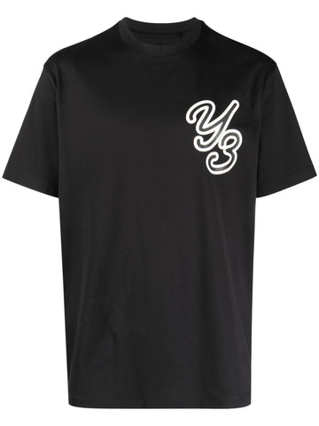 Y-3 GFX S/S logo-flocked T-shirt