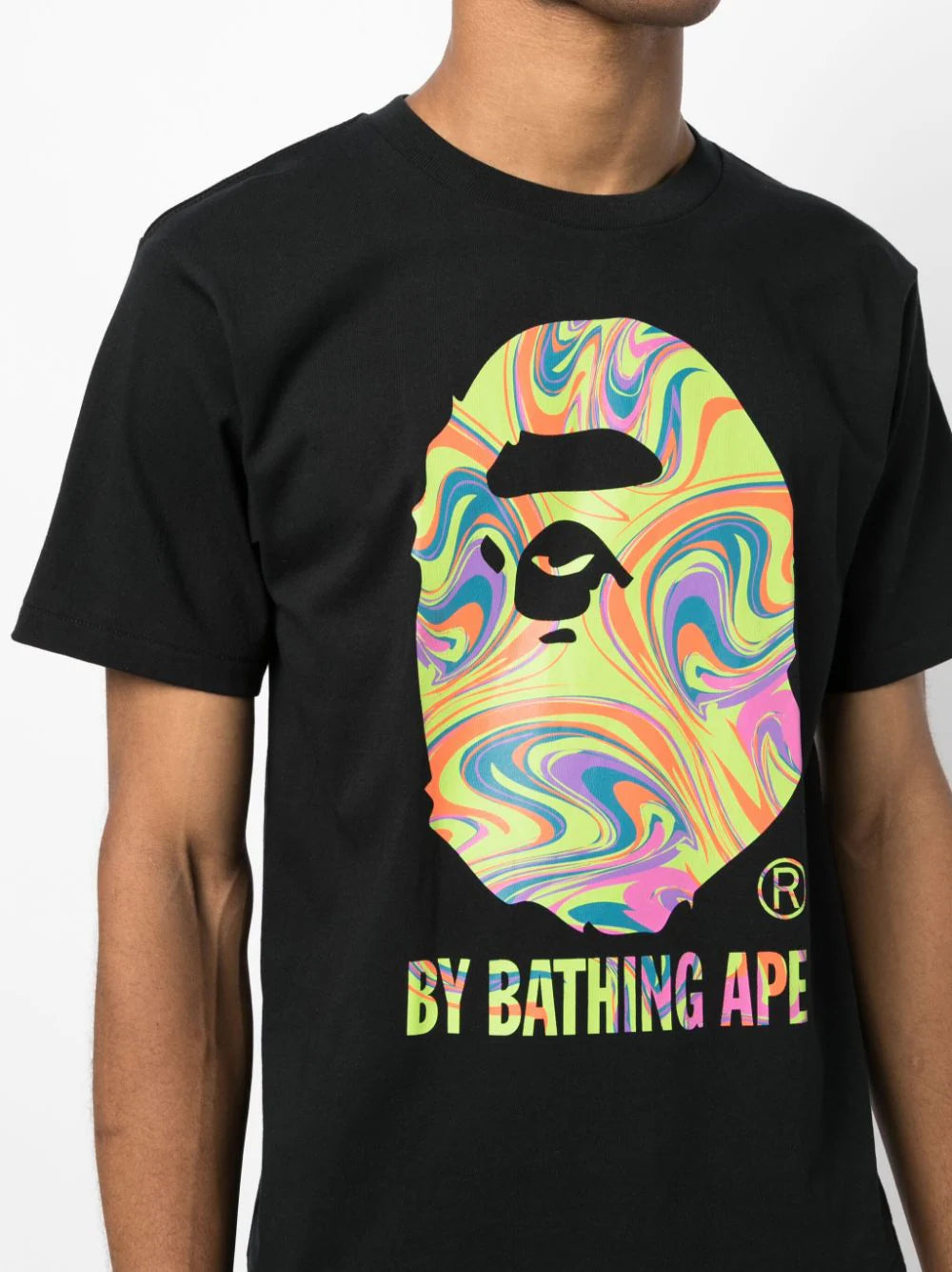 A BATHING APE® Marbling graphic-print T-shirt