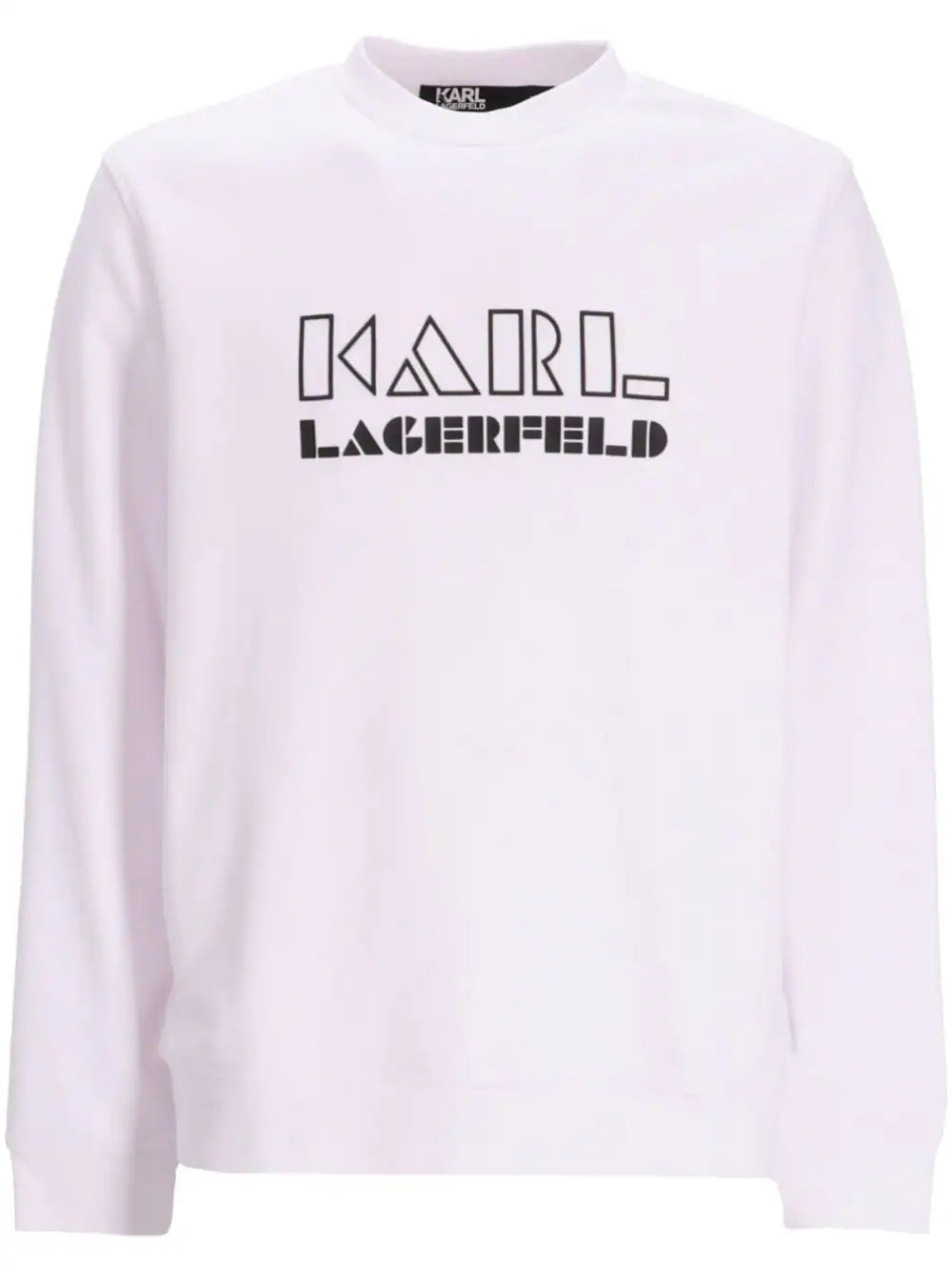 White logo-print cotton sweatshirt