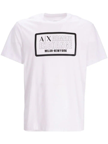 Armani Exchange logo-print cotton T-shirt White