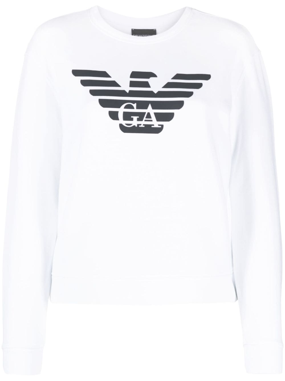 Emporio Armani logo-print cotton sweatshirt