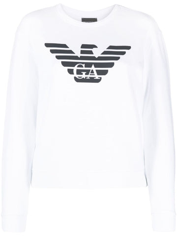 Emporio Armani logo-print cotton sweatshirt