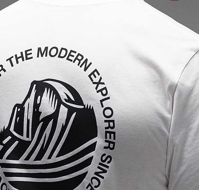 The North Face Monte backprint t-shirt in white