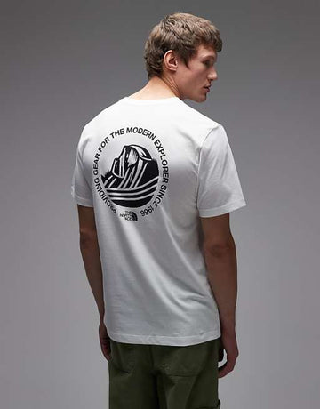 The North Face Monte backprint t-shirt in white