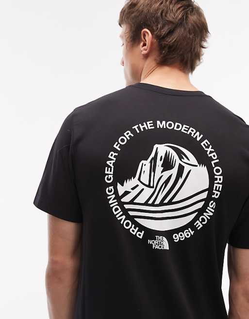 The North Face Monte backprint t-shirt in black