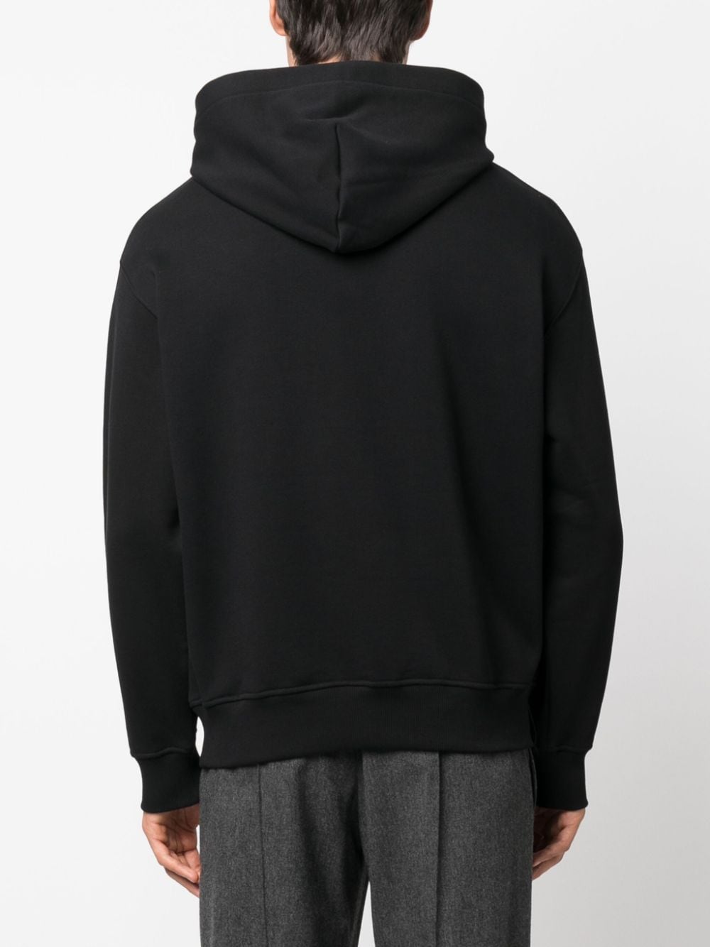 Emporio Armani logo-print cotton hoodie