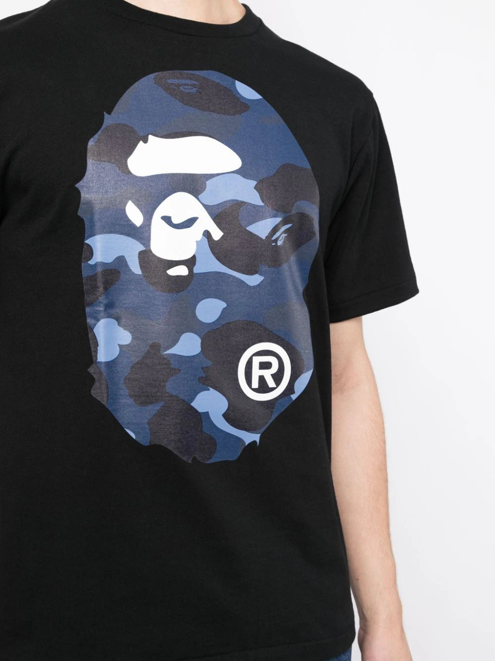 A BATHING APE® graphic-print cotton T-shirt