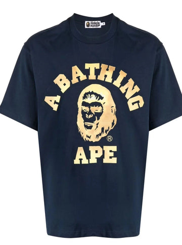 A BATHING APE® logo-print cotton T-shirt