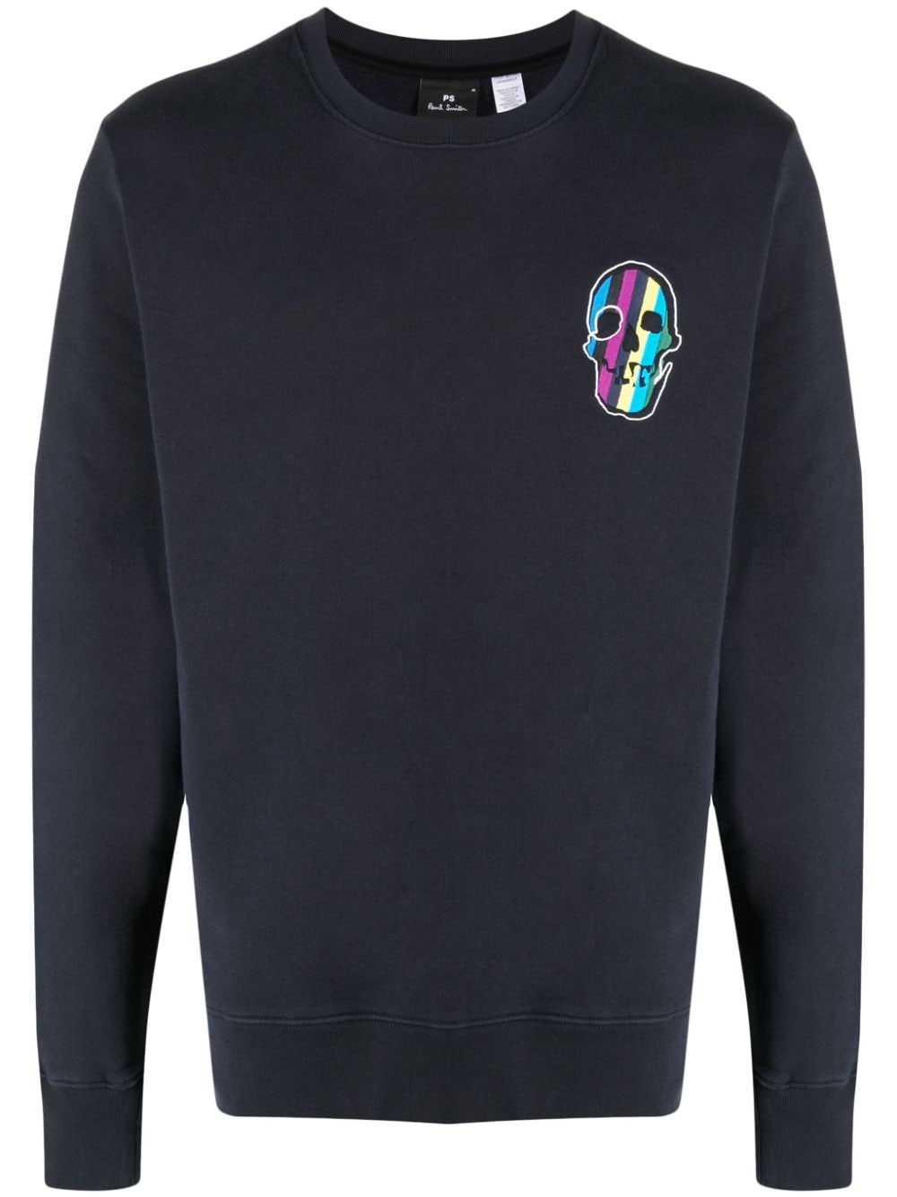 PS Colourful Skull premium-cotton black sweatshirt