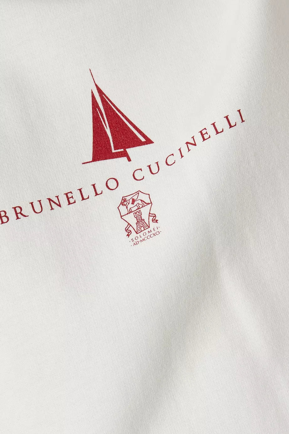 Brunello CucinelliNEW SEASON  Follow Logo Sweatshirt in French Terry