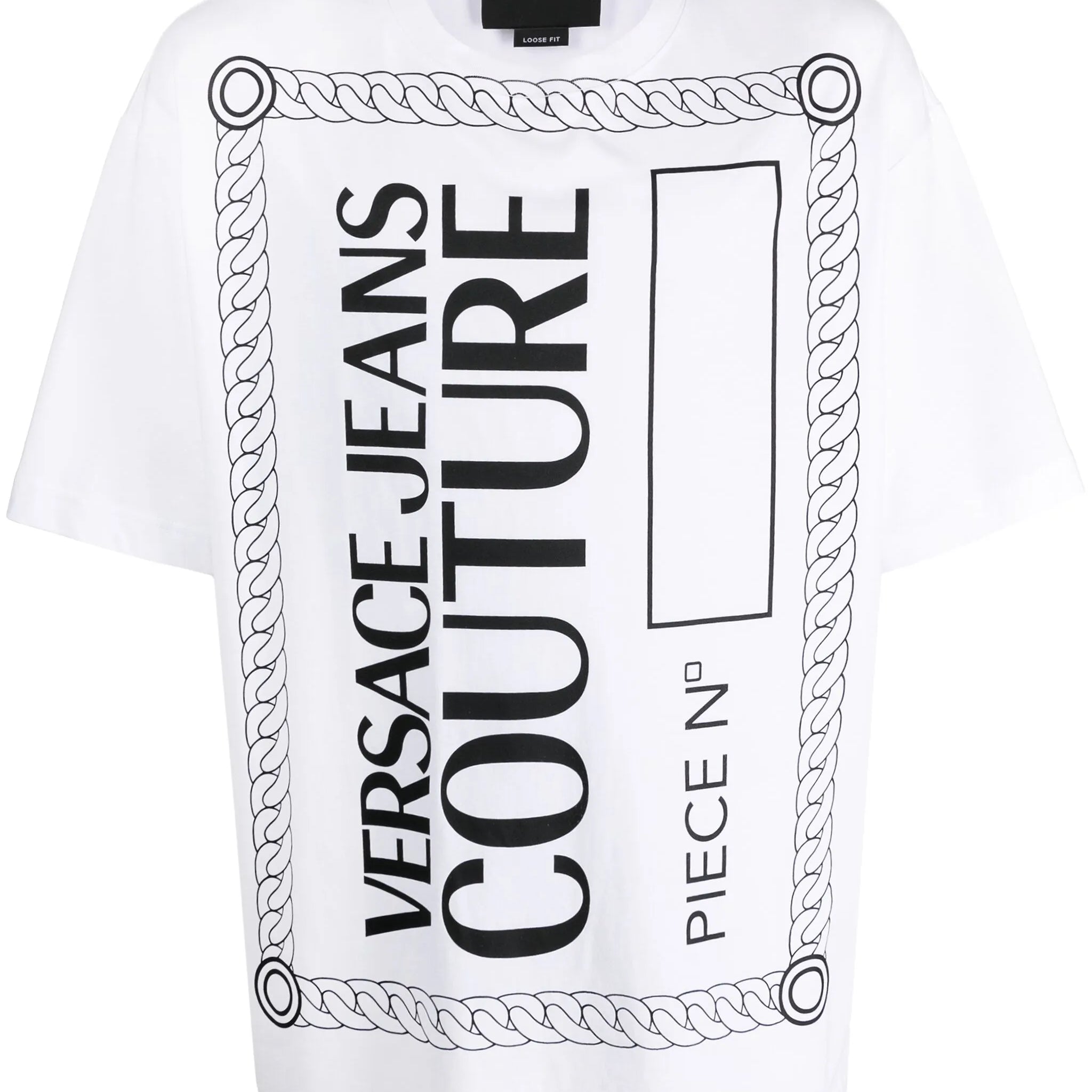 Giant logo-print cotton oversized White T-shirt