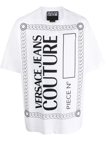 Giant logo-print cotton oversized White T-shirt