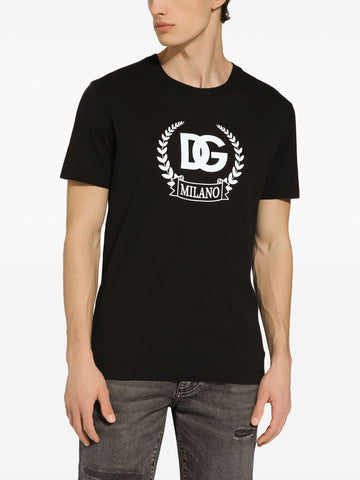 DG-print stretch-cotton T-shirt