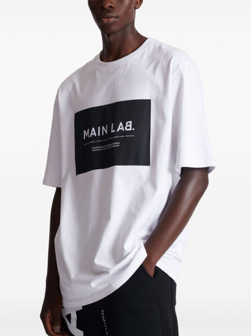 Slogan-print cotton Oversized T-shirt White
