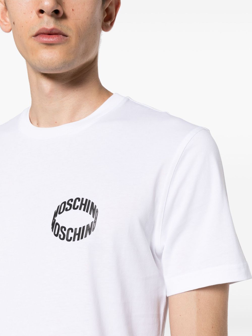 Brand logo-print cotton T-shirt White