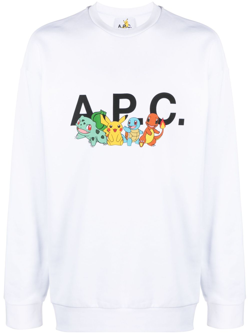 A.P.C. x Pokémon logo-print cotton sweatshirt