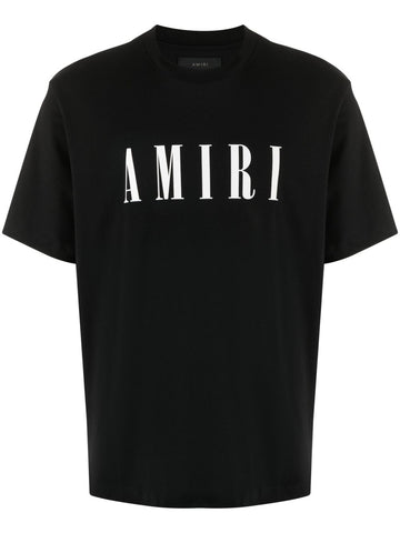 Brand logo-print cotton Black Regular Fit T-shirt