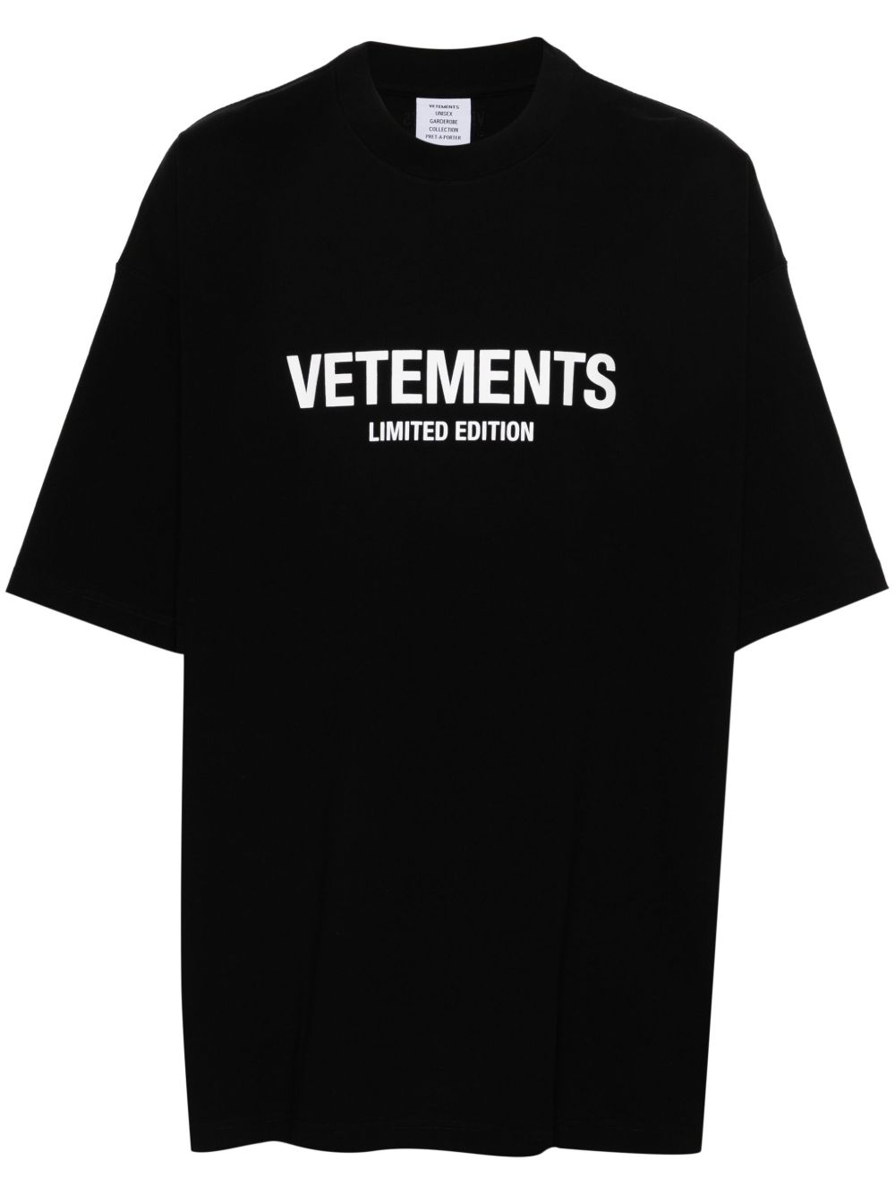 Brand logo-print Black Oversized T-shirt