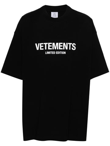 Iconic Brand logo-print cotton Oversized T-shirt Black