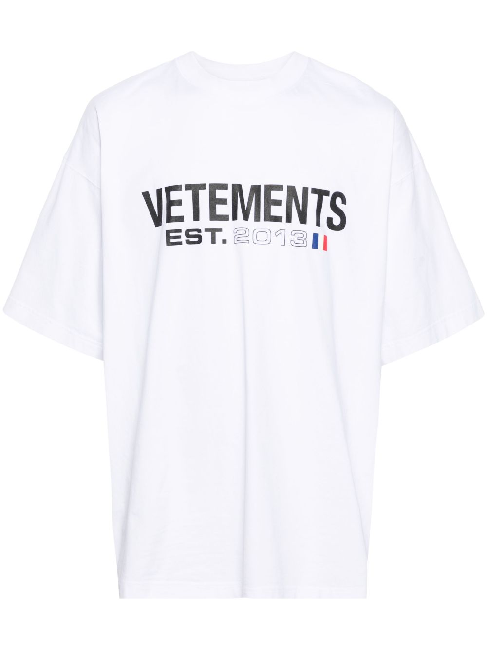Logo-print Unisex White cotton T-shirt