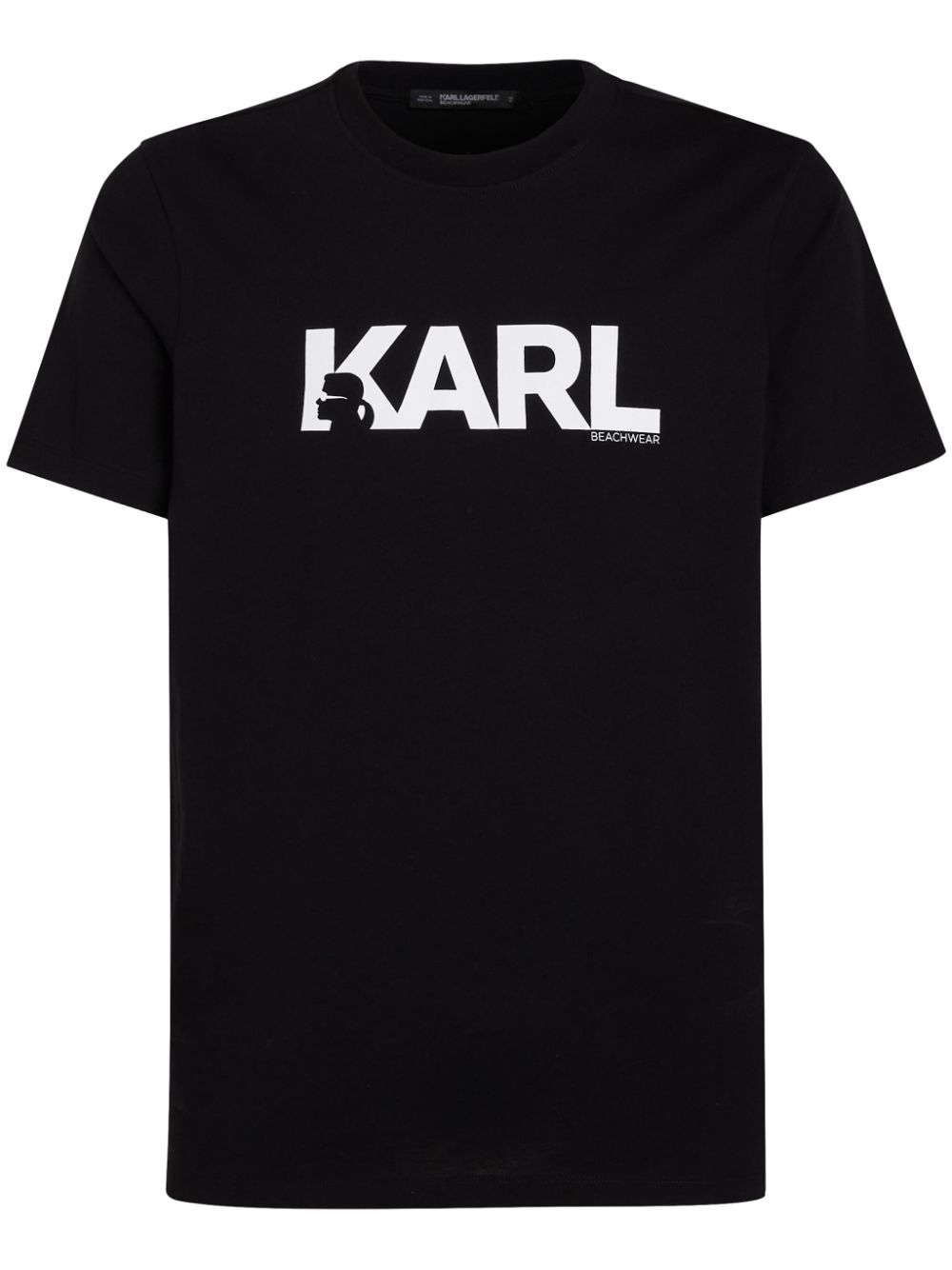 Iconic Brand logo-print black T-shirt