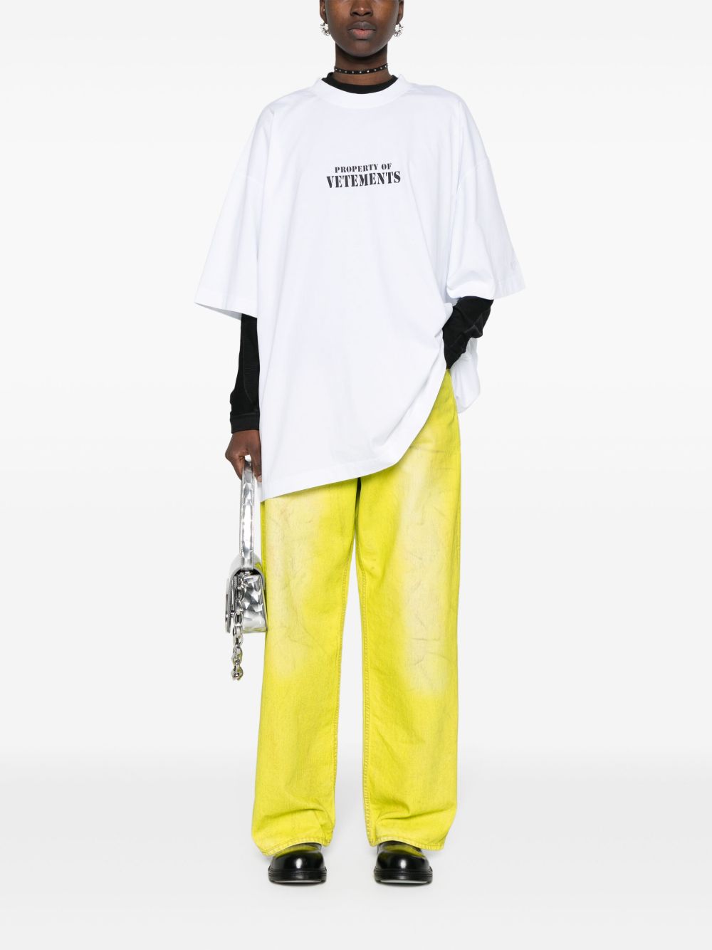 Women's Luxury logo-print cotton oversized T-shirt