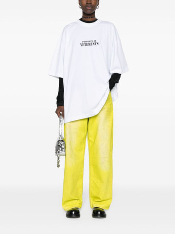 Women's Luxury logo-print cotton oversized T-shirt
