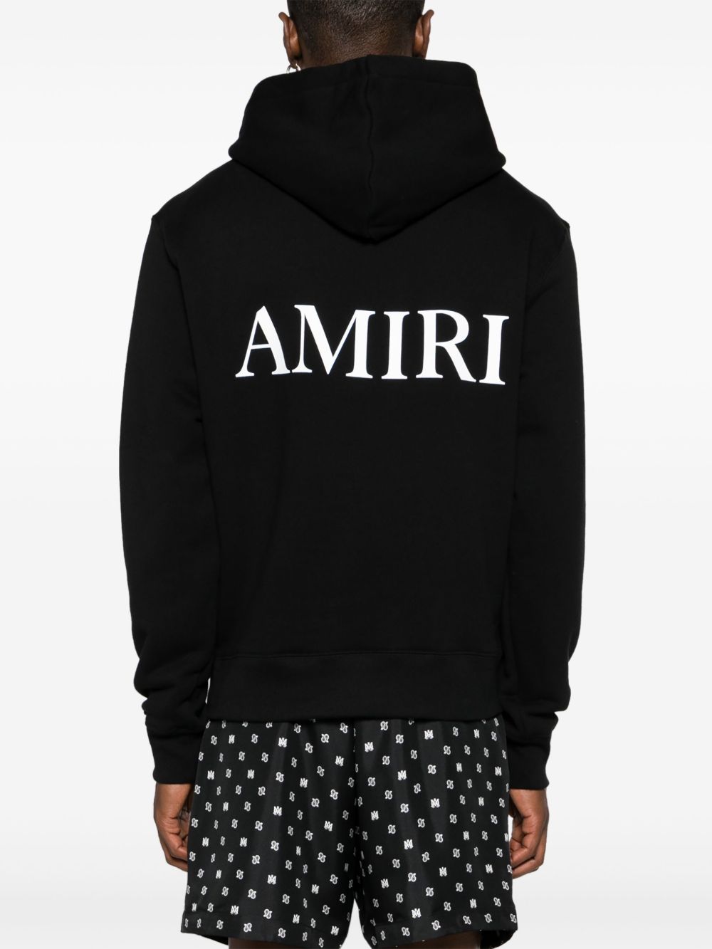 AMIRI hd logo-print cotton hoodie