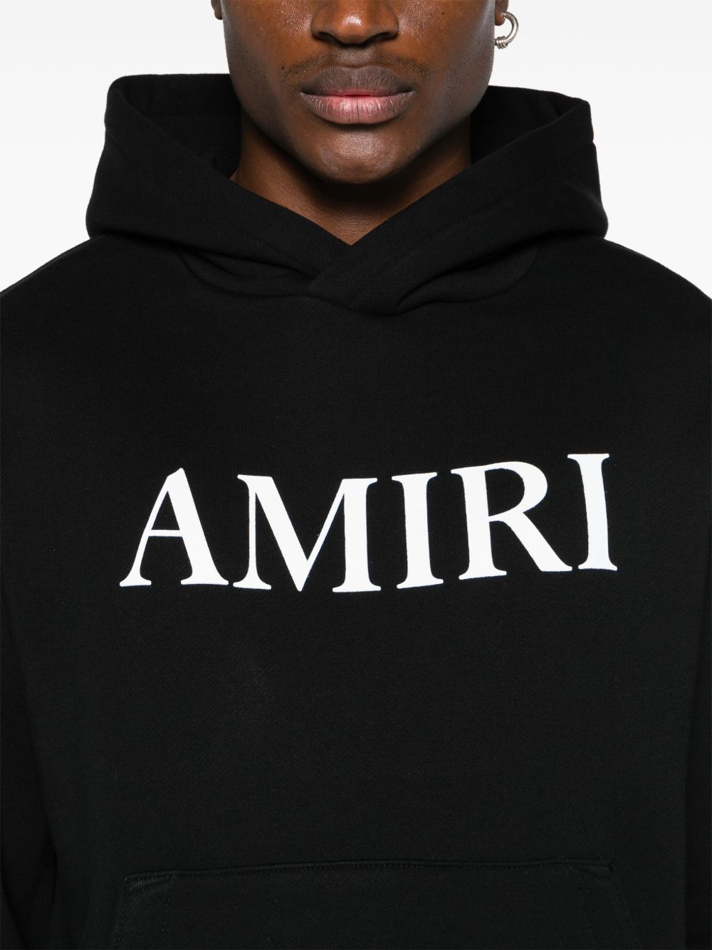AMIRI logo-lettering cotton hoodie