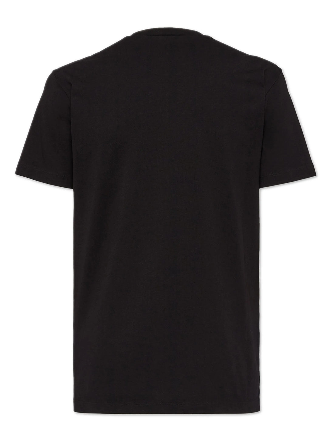 Graphic-print black cotton T-shirt